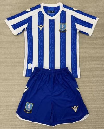 2526 Sheffield Wednesday home and away kids Soccer Jersey